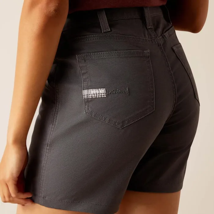 Women Rebar PR Made Tough 6034 Short Rebar Grey Ariat Pants and Shorts