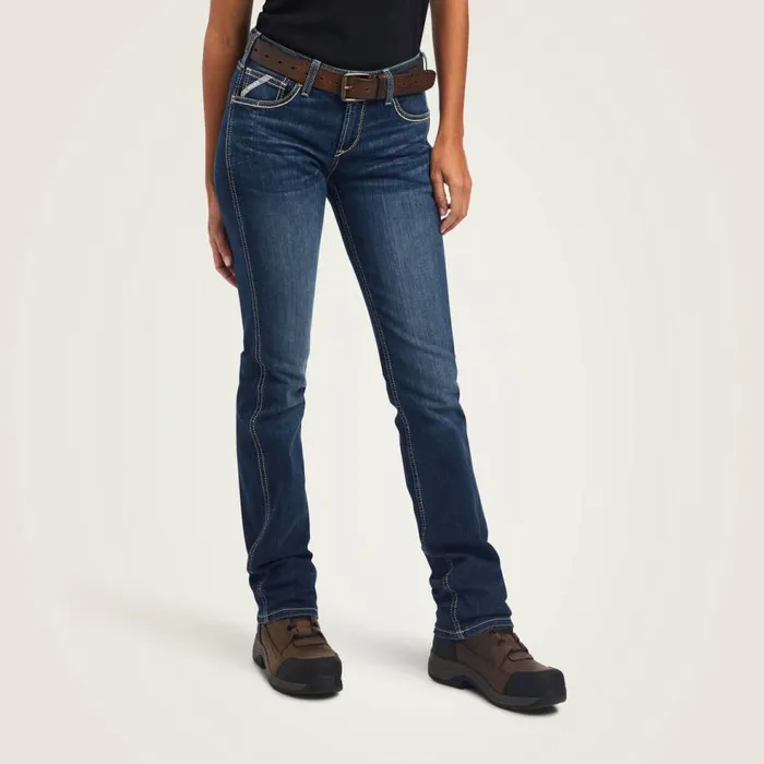 Women Rebar Riveter Straight Jean Atlanta Ariat Denim