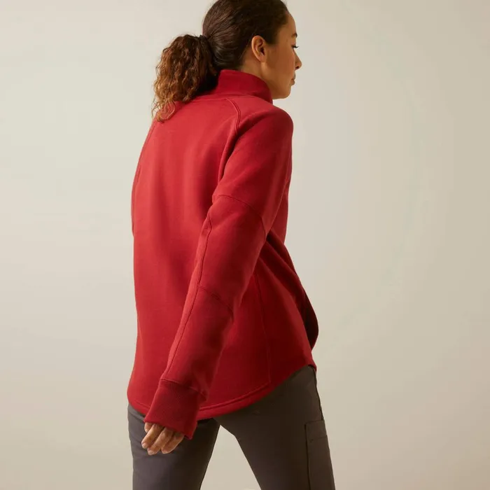 Women Rebar Workman Oversized Funnel Sweatshirt Red Dahlia Ariat Sweatshirts and Hoodies Women Rebar Workman Oversized Funnel Sweatshirt Red Dahlia Ariat Sweatshirts and Hoodies