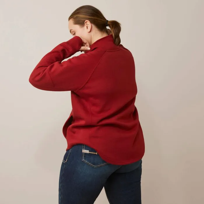 Women Rebar Workman Oversized Funnel Sweatshirt Red Dahlia Ariat Sweatshirts and Hoodies Women Rebar Workman Oversized Funnel Sweatshirt Red Dahlia Ariat Sweatshirts and Hoodies