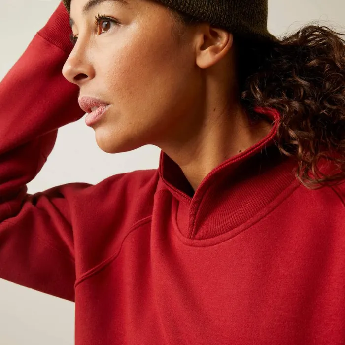 Women Rebar Workman Oversized Funnel Sweatshirt Red Dahlia Ariat Sweatshirts and Hoodies Women Rebar Workman Oversized Funnel Sweatshirt Red Dahlia Ariat Sweatshirts and Hoodies