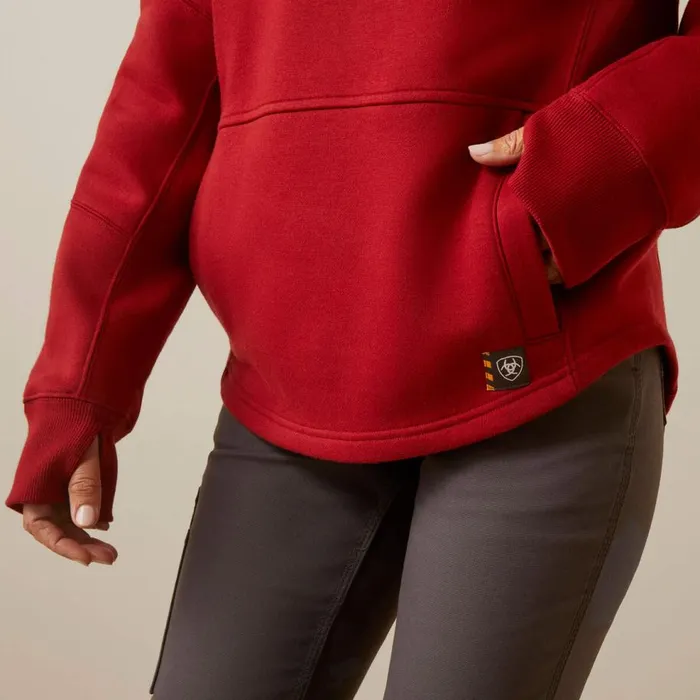 Women Rebar Workman Oversized Funnel Sweatshirt Red Dahlia Ariat Sweatshirts and Hoodies Women Rebar Workman Oversized Funnel Sweatshirt Red Dahlia Ariat Sweatshirts and Hoodies