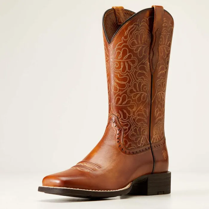 Women Round Up Remuda Western Boot Naturally Rich Ariat Western Boots