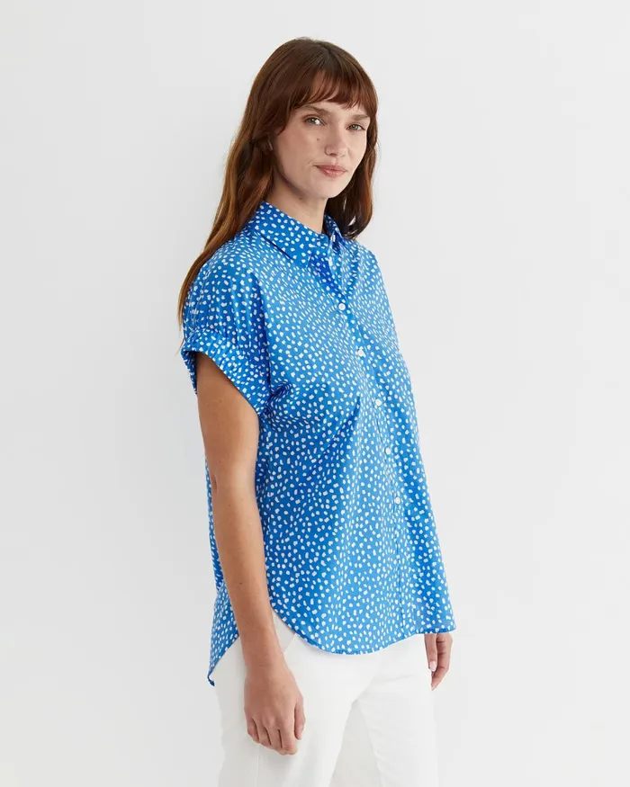 Women Shirts Sportscraft Dashy Lily Voile Shirt Bluewhite