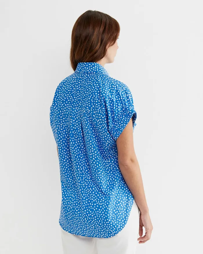 Women Shirts Sportscraft Dashy Lily Voile Shirt Bluewhite