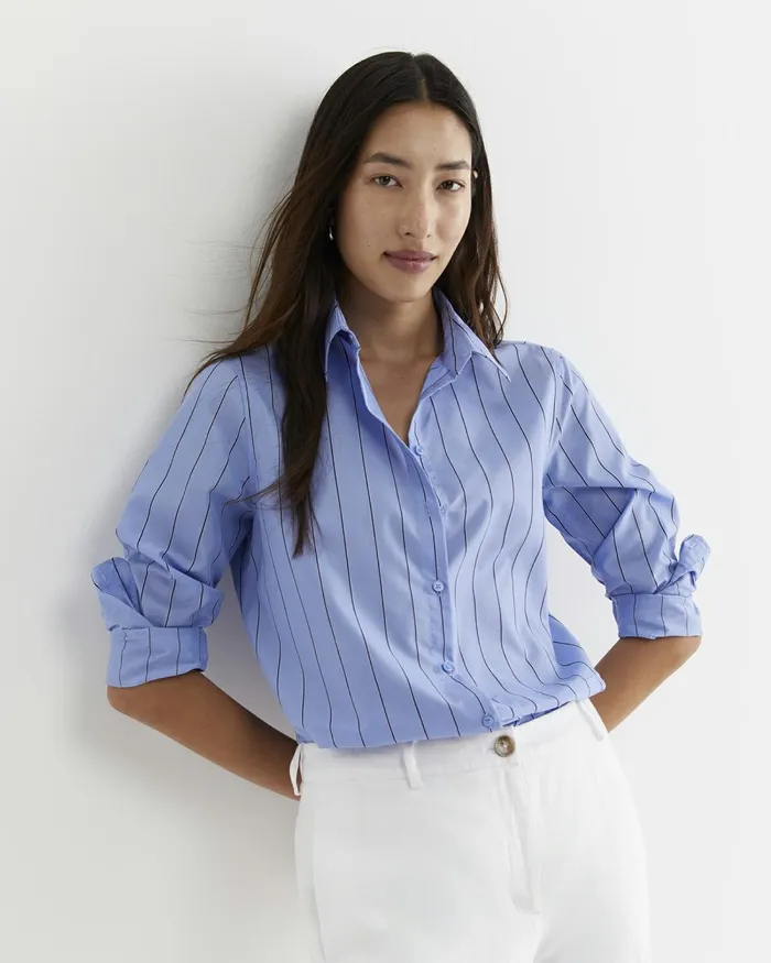 Women Shirts Sportscraft Nora Stripe Long Sleeve Shirt Blue Multi