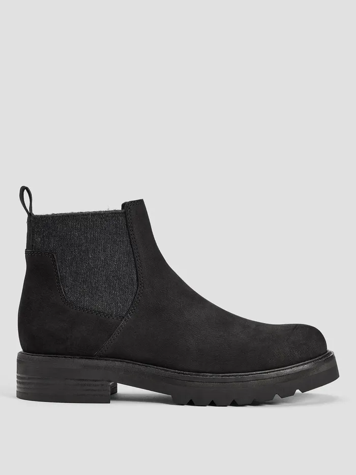 Women Shoes Eileen Fisher Hudson Nubuck Bootie Black