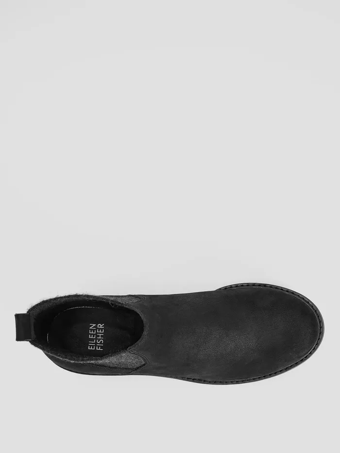 Women Shoes Eileen Fisher Hudson Nubuck Bootie Black