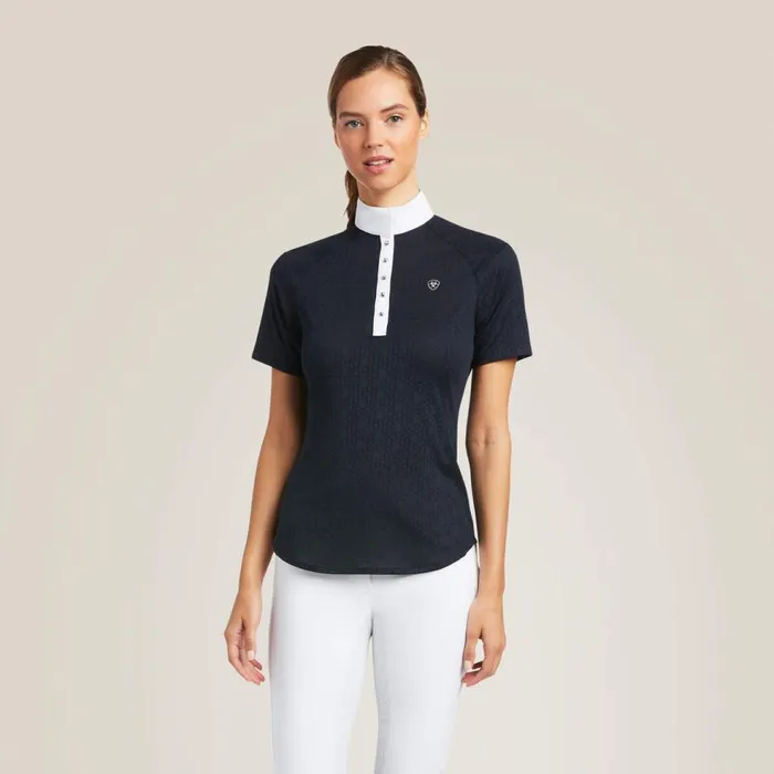 Women Showstopper 30 Show Shirt Show Navy Ariat English Riding