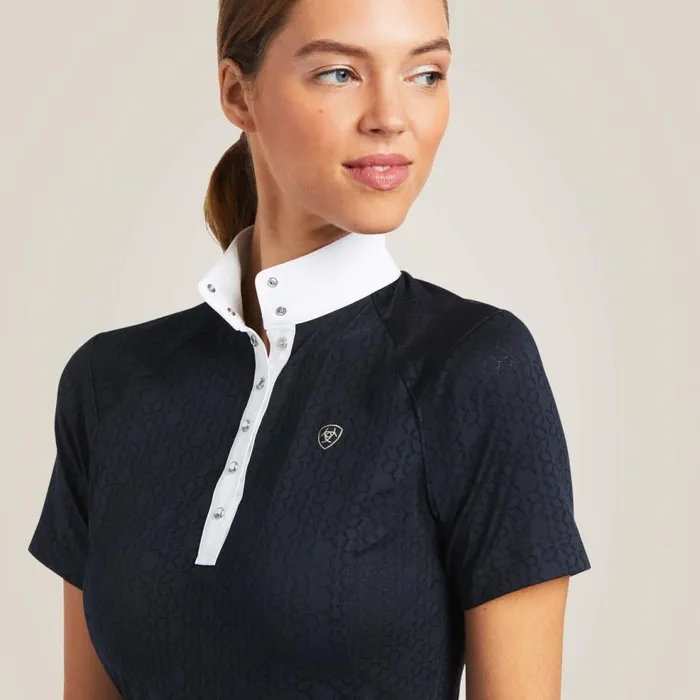 Women Showstopper 30 Show Shirt Show Navy Ariat English Riding Women Showstopper 30 Show Shirt Show Navy Ariat English Riding