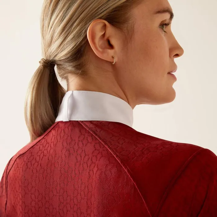 Women Showstopper 30 Show Shirt Sundried Tomato Ariat English Riding Women Showstopper 30 Show Shirt Sundried Tomato Ariat English Riding