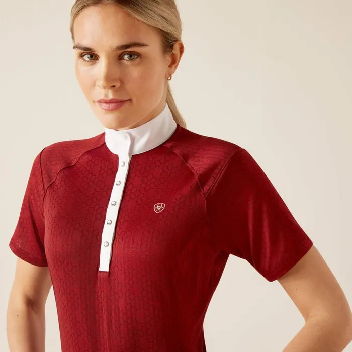 Women Showstopper 30 Show Shirt Sundried Tomato Ariat English Riding Women Showstopper 30 Show Shirt Sundried Tomato Ariat English Riding