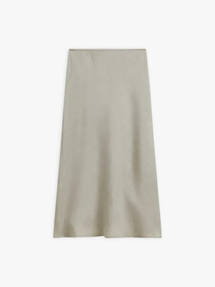 Women Skirts and Shorts Agns B Beige Linen Long Tulipe Skirt