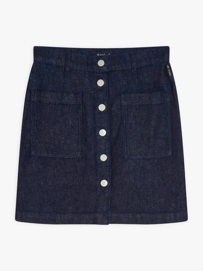 Women Skirts and Shorts Agns B Blue Denim Short Skirt