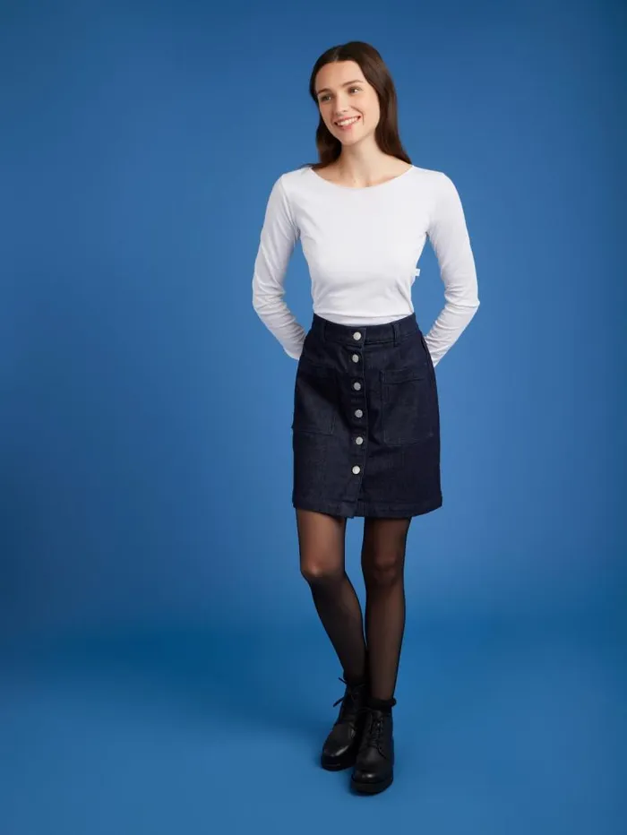 Women Skirts and Shorts Agns B Blue Denim Short Skirt