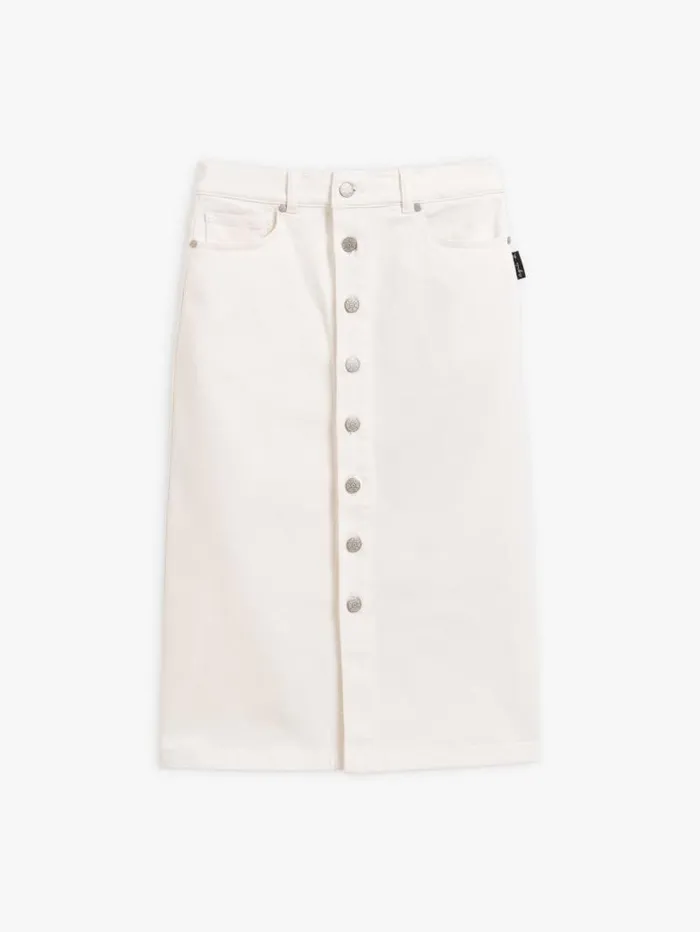 Women Skirts and Shorts Agns B White Misfits KneeLength Skirt