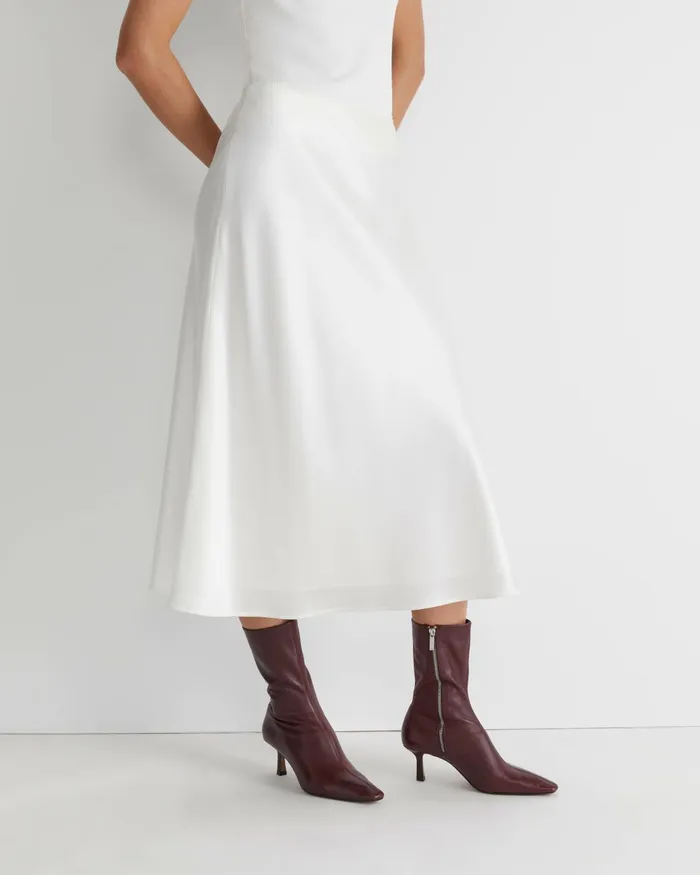 Women Skirts Sportscraft Charlotte Bias Slip Skirt Milk