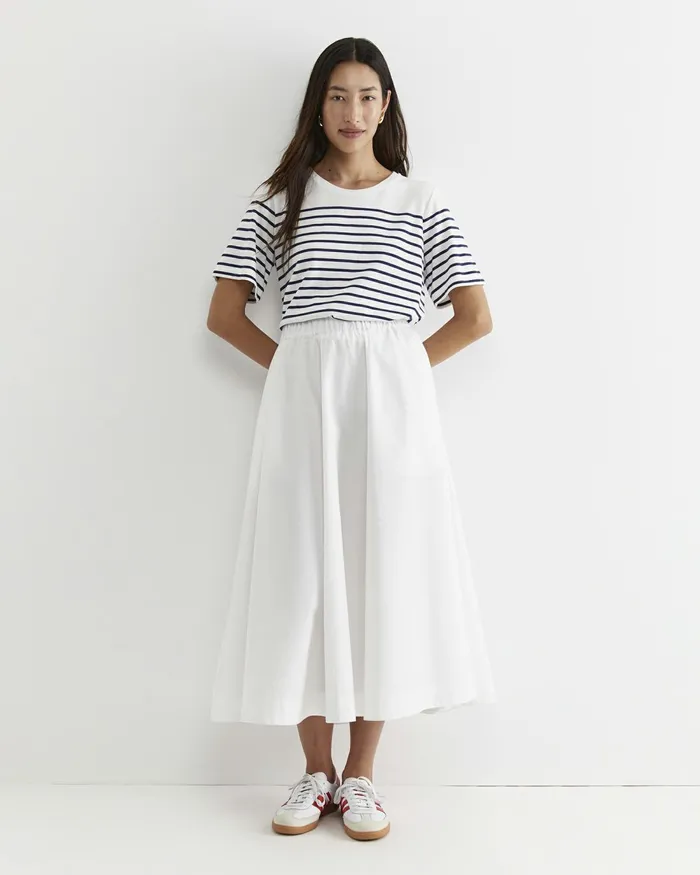 Women Skirts Sportscraft Elina Cotton Maxi Skirt White
