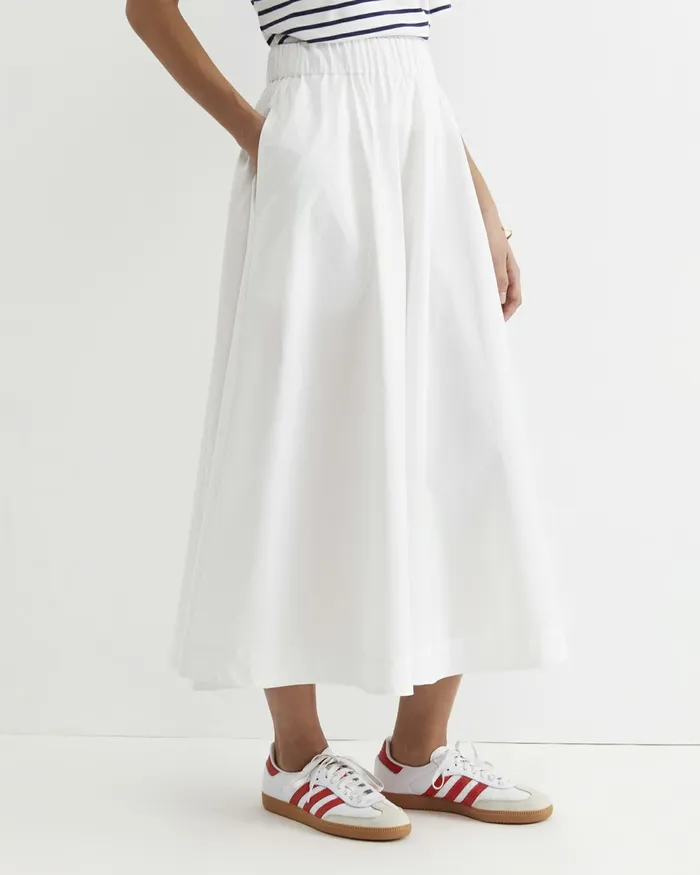 Women Skirts Sportscraft Elina Cotton Maxi Skirt White