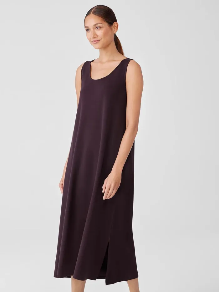 Women Sleepwear Eileen Fisher Organic Cotton Interlock Tank Sleep Dress Cassis