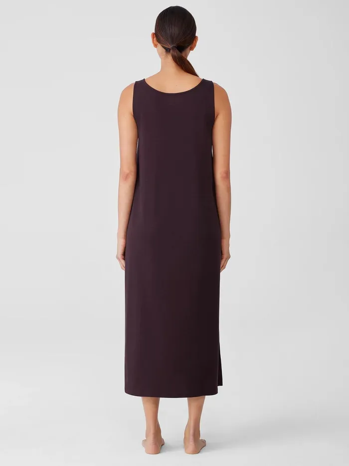 Women Sleepwear Eileen Fisher Organic Cotton Interlock Tank Sleep Dress Cassis