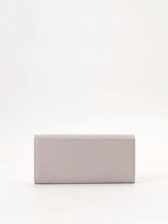Women Small Leather Goods Agns B Beige Classic Leather Wallet