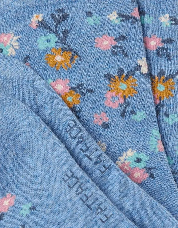 Women Socks Underwear and Tights FatFace 1 Pack Pop Floral Socks Light Blue