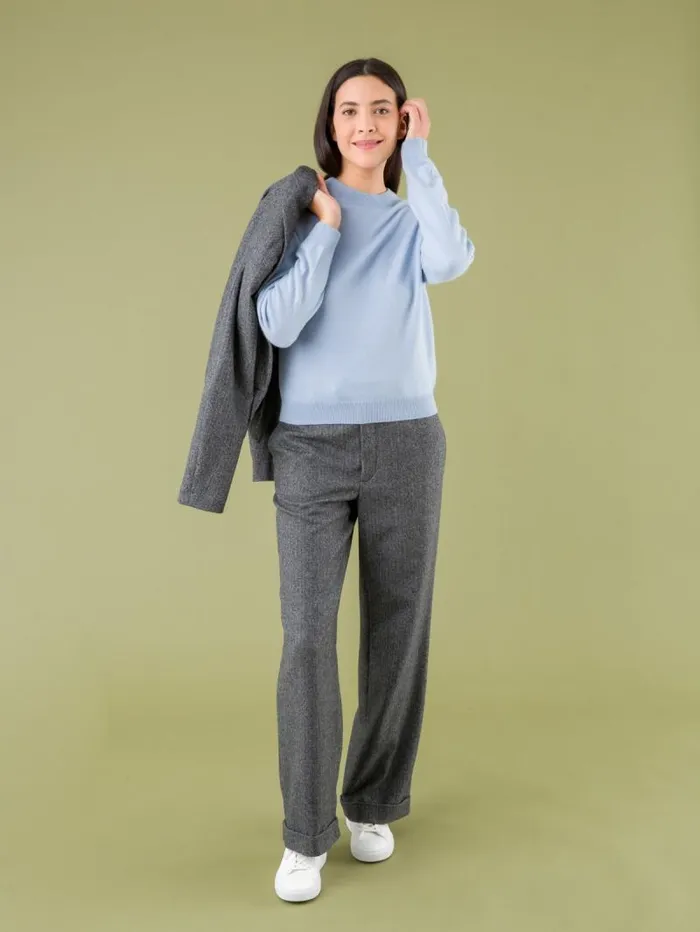 Women Sweaters Agns B Blue Cashmere Neige Sweater Women Sweaters Agns B Blue Cashmere Neige Sweater