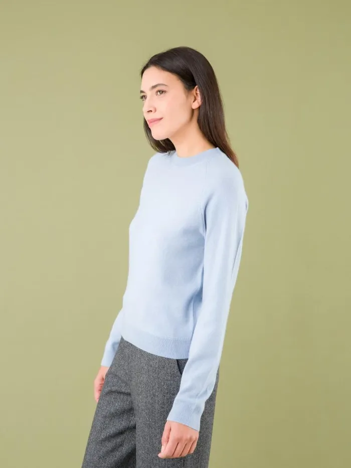 Women Sweaters Agns B Blue Cashmere Neige Sweater Women Sweaters Agns B Blue Cashmere Neige Sweater