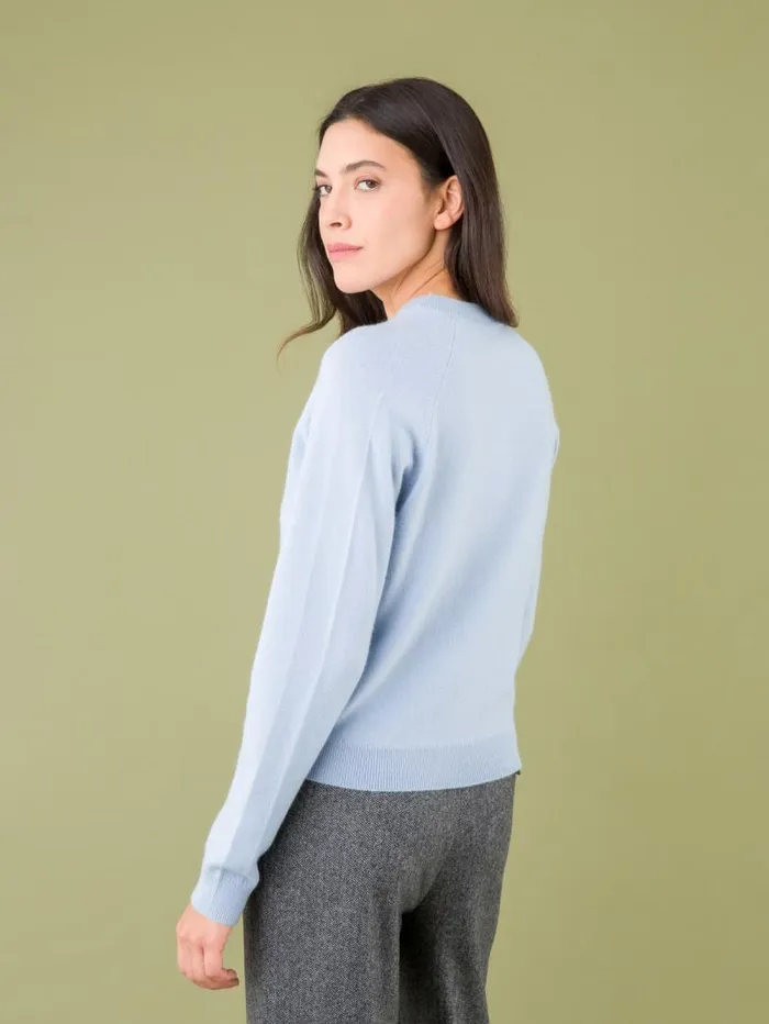 Women Sweaters Agns B Blue Cashmere Neige Sweater Women Sweaters Agns B Blue Cashmere Neige Sweater