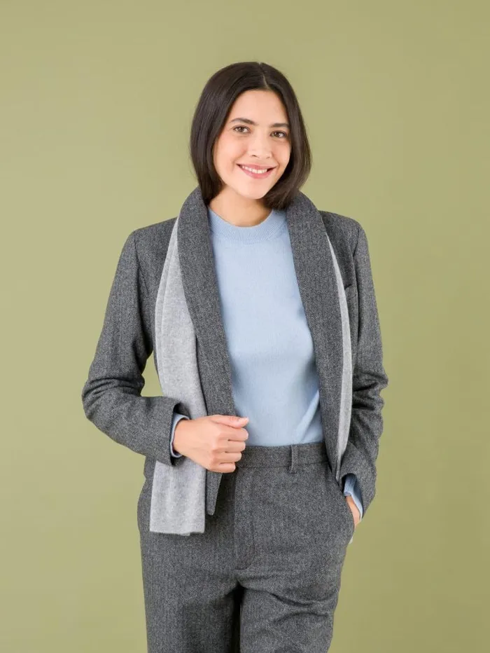 Women Sweaters Agns B Blue Cashmere Neige Sweater Women Sweaters Agns B Blue Cashmere Neige Sweater
