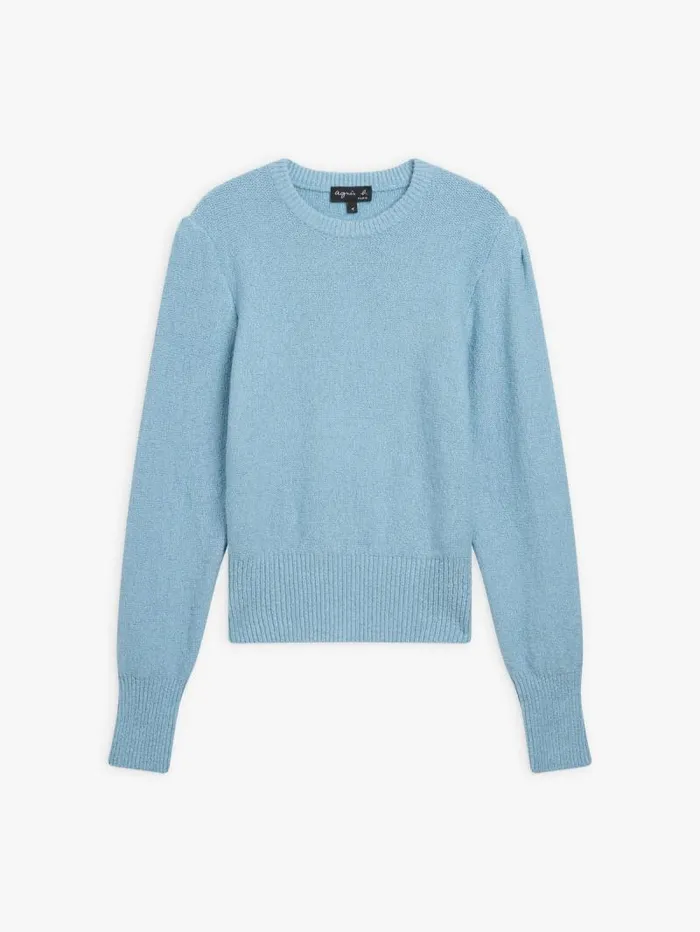 Women Sweaters Agns B Blue Cotton Polisson Sweater