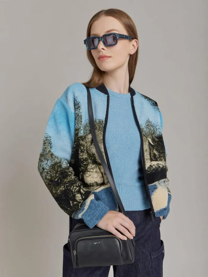 Women Sweaters Agns B Blue Cotton Polisson Sweater