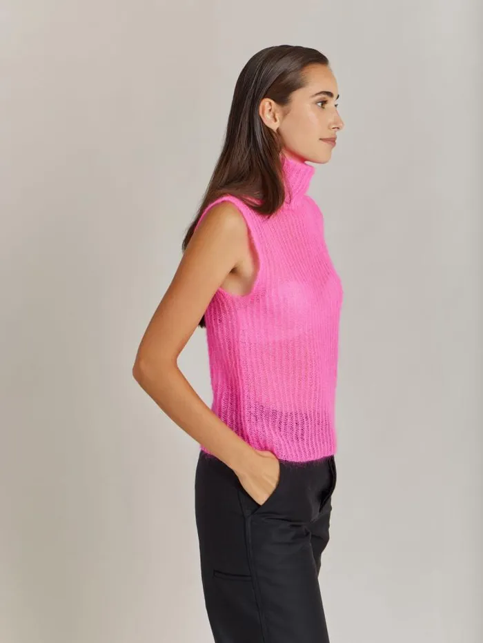 Women Sweaters Agns B Fuchsia Mohair Declic Sweater