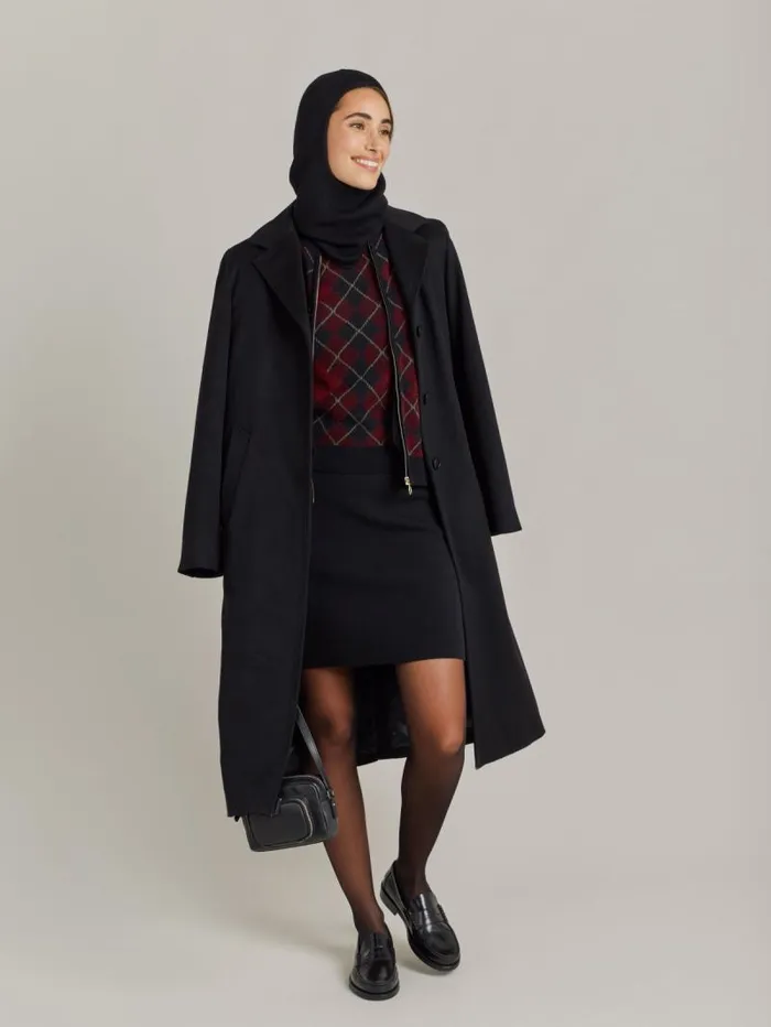 Women Sweaters Agns B Red Wool Jacquard Dublin Sweater