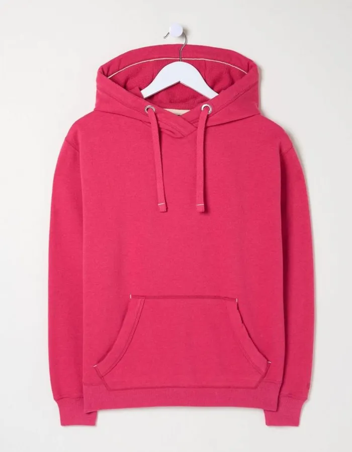 Women Sweatshirts and Hoodies FatFace Izzy Overhead Hoodie Fuchsia Pink