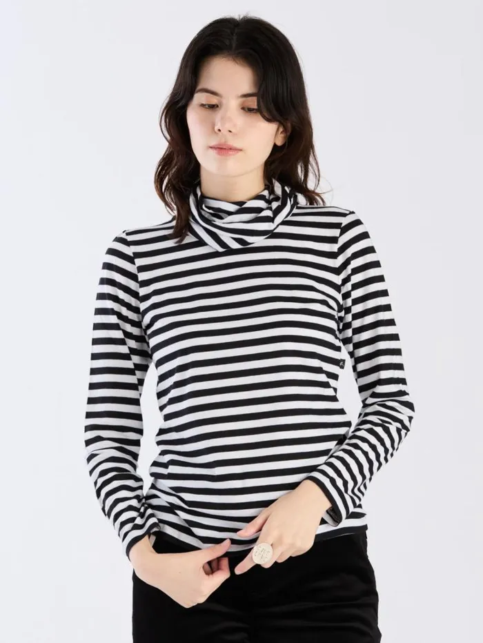 Women TShirts and Tank Tops Agns B Black And White Organic Cotton Transformable TShirt