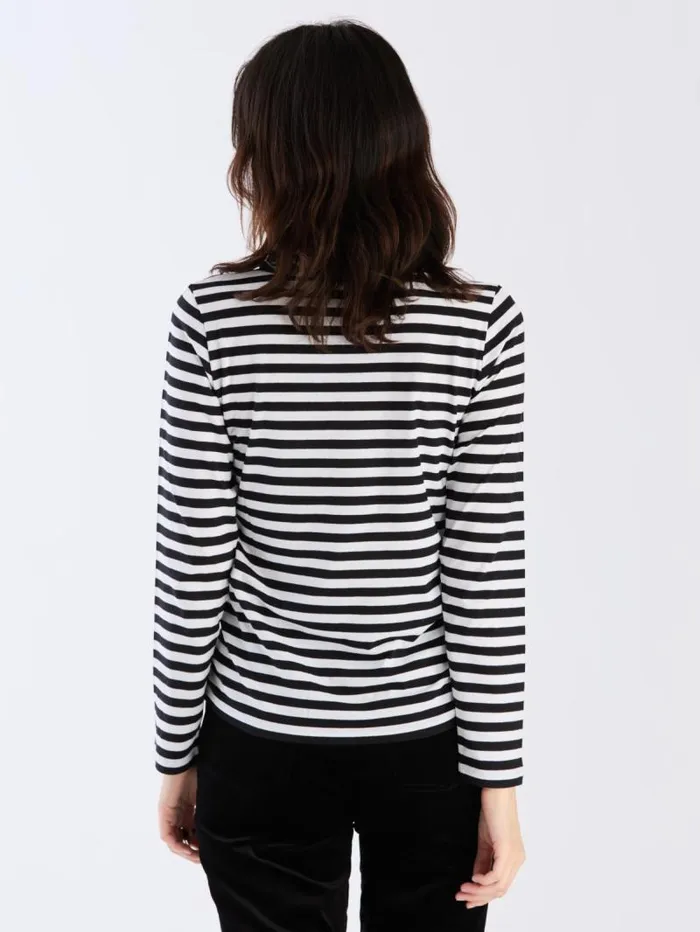Women TShirts and Tank Tops Agns B Black And White Organic Cotton Transformable TShirt