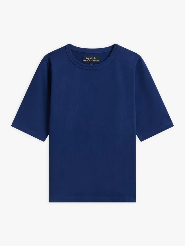 Women TShirts and Tank Tops Agns B Blue Cotton ElbowLength Brando TShirt