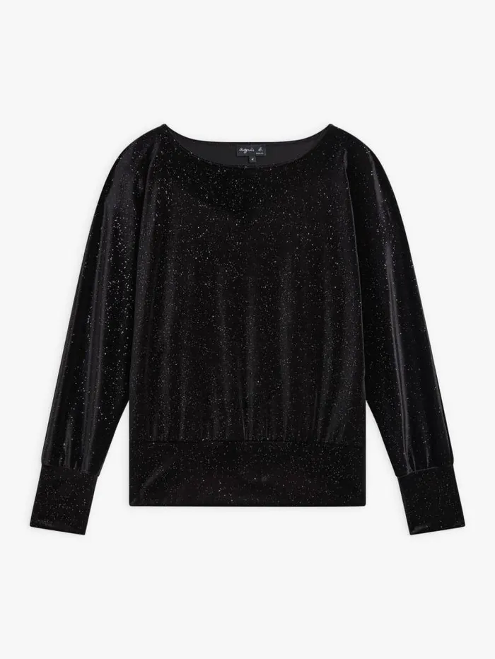 Women TShirts and Tank Tops Agns B Jersey New Davina Top In Sequin