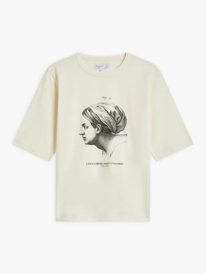 Women TShirts and Tank Tops Agns B Pearl Cotton Jersey ScreenPrinted Brando TShirt
