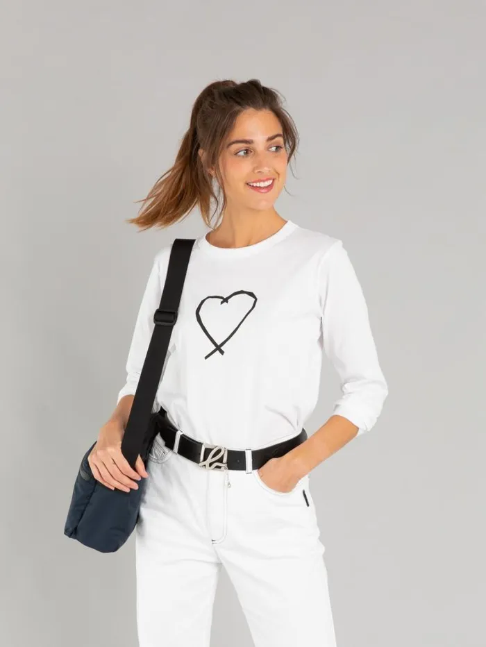 Women TShirts and Tank Tops Agns B White Sarajevo Heart Cool TShirt