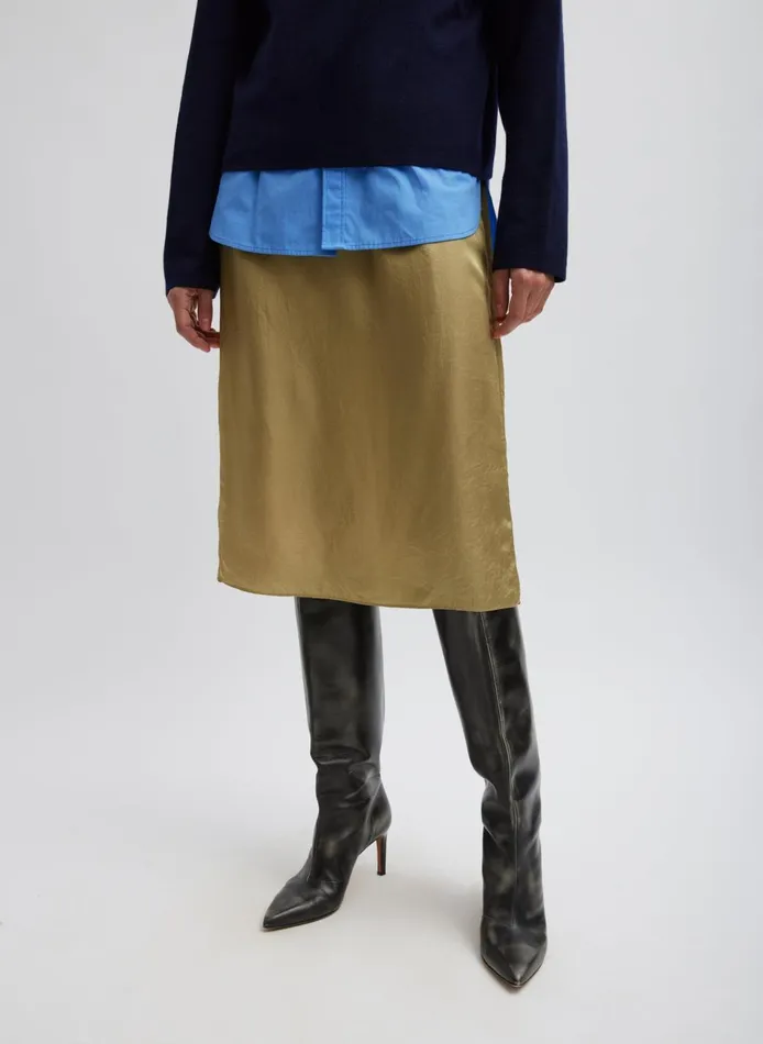 Women The Slip Skirt Champagne Tibi Skirts