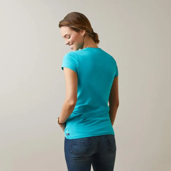 Women Toile Dogs TShirt Viridian Green Ariat TShirts and Tops Women Toile Dogs TShirt Viridian Green Ariat TShirts and Tops