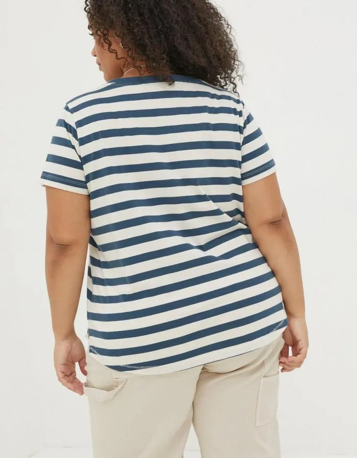Women Tops and TShirts FatFace Natalie Stripe TShirt Navy