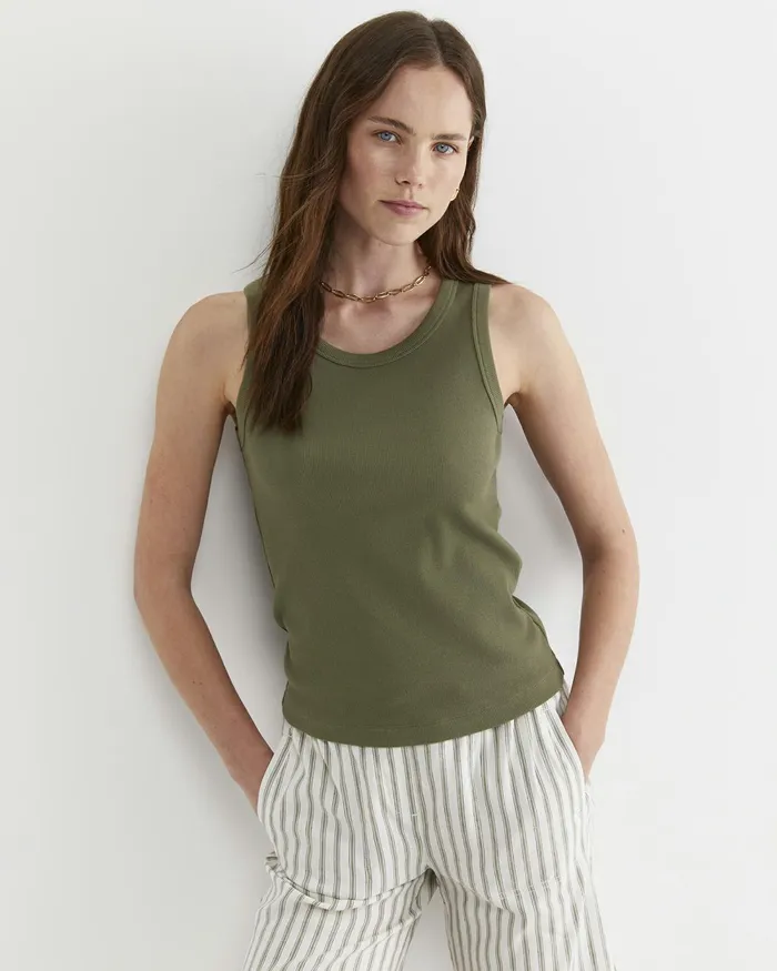 Women Tops and Tees Sportscraft Julia Rib Tank Khaki
