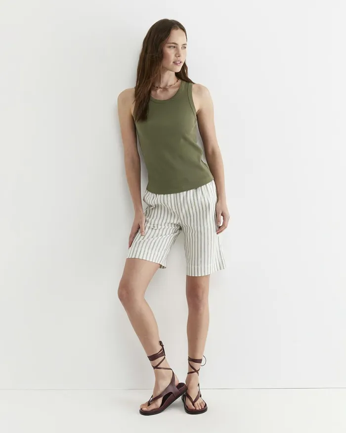 Women Tops and Tees Sportscraft Julia Rib Tank Khaki
