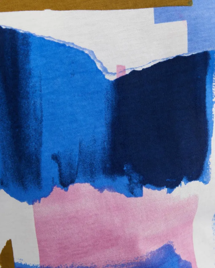 Women Tops and Tees Sportscraft Martine Mercerised Tee Blue Multi