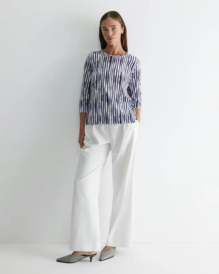 Women Tops and Tees Sportscraft Maya 34 Mercerised Tee Navywhite