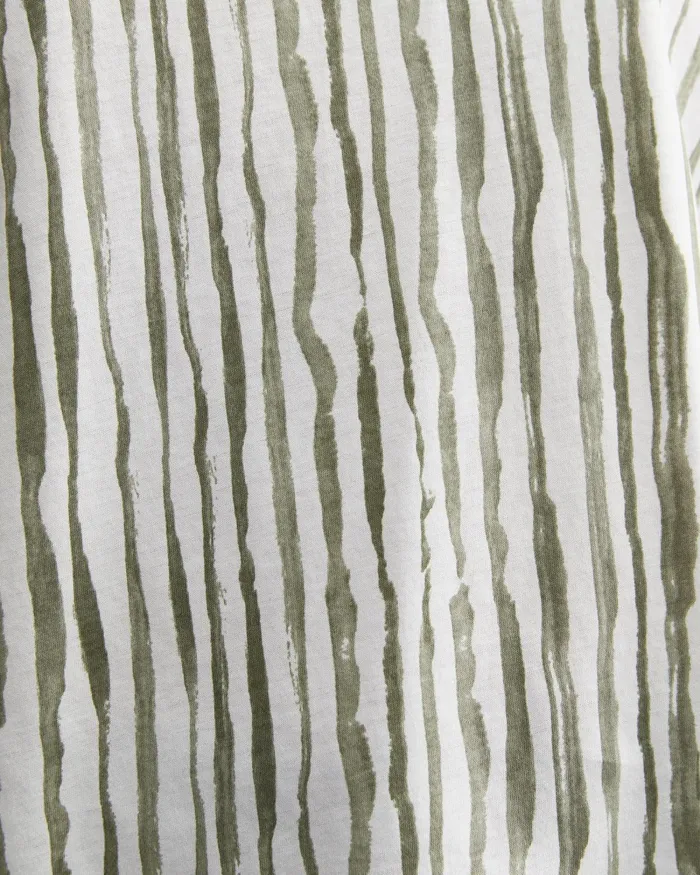 Women Tops and Tees Sportscraft Tina Stripe Mercerised Tee Whitekhaki